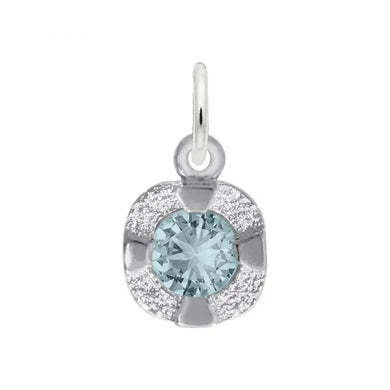 Petite March Birthstone Charm