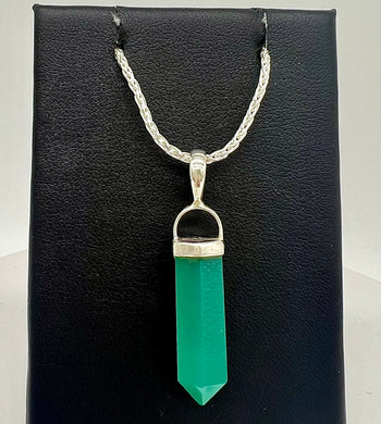 Green Onyx Point Pendant