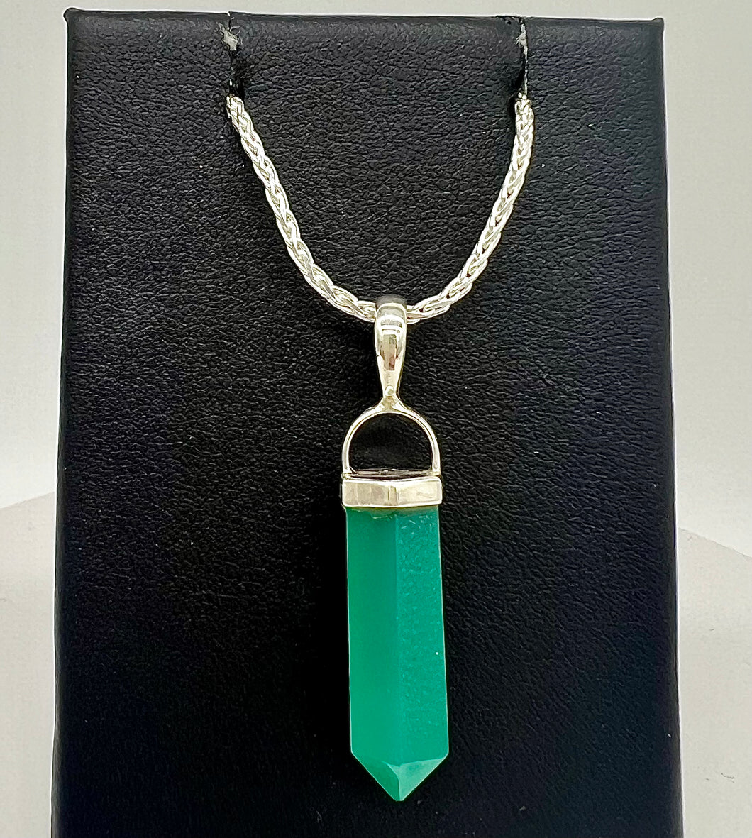 Green Onyx Point Pendant