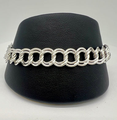 Silver Double Linked Bracelet