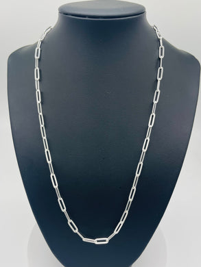 Paperclip Chain in Sterling