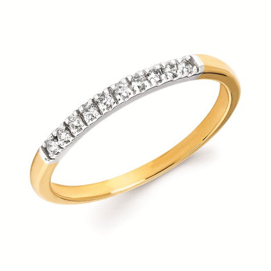 14K Yellow Gold Diamond Band