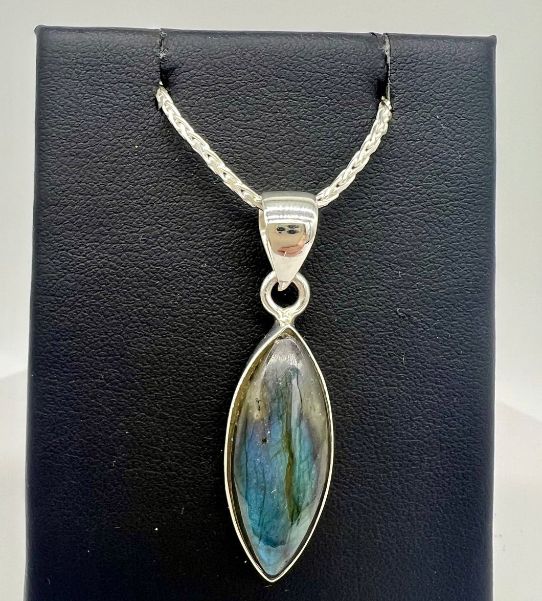 Marquise Labradorite Pendant