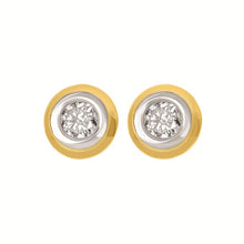 Load image into Gallery viewer, Bezel Diamond Earrings