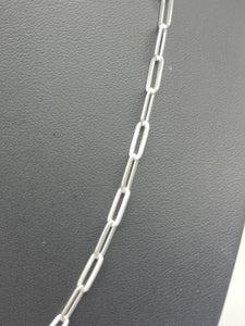 Sterling Paperclip Chain