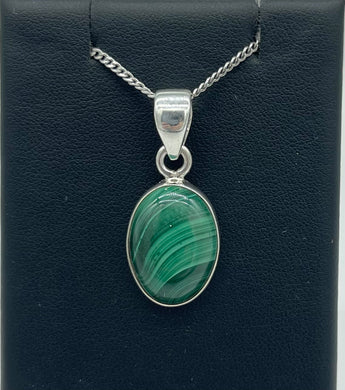 Oval Malachite Pendant