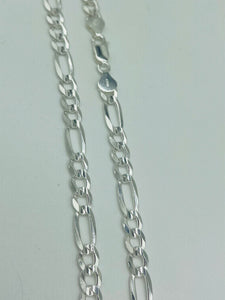 Sterling Figaro Chain