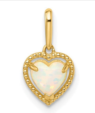 Opal Heart Nacklace