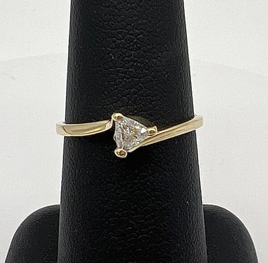 Trillion Solitaire Diamond Ring