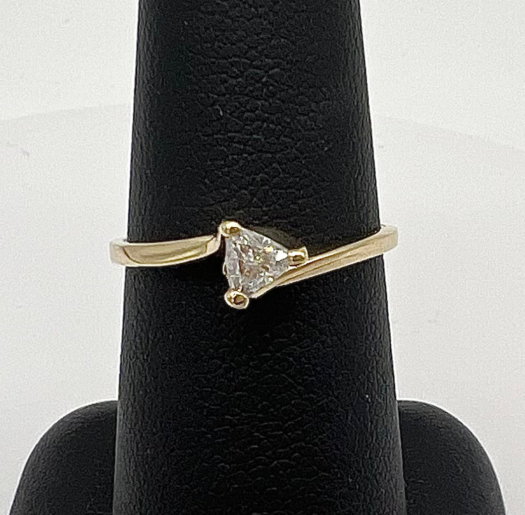 Trillion Solitaire Diamond Ring