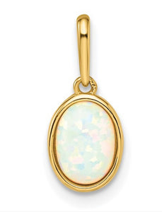 Oval Opal Necklace