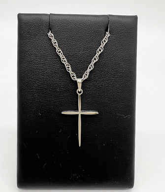 Slim Gold Cross Pendant