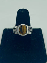 Load image into Gallery viewer, Oval Tigers Eye Ring