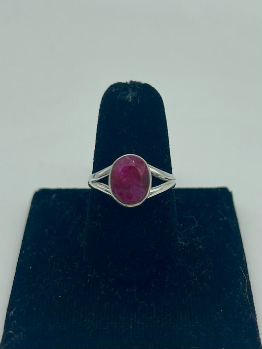 Silver & Ruby Ring