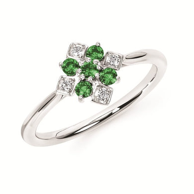 Gemstone and Diamond Fashion Ring