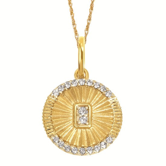 Sunrays Diamond Pendant