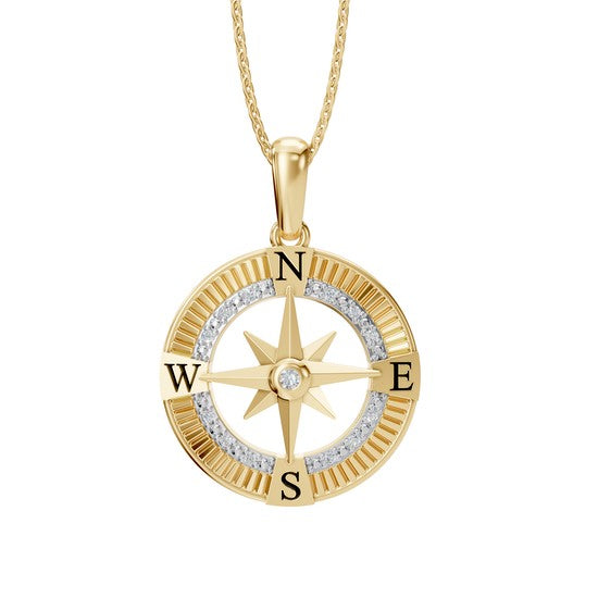 Compass Diamond Necklace