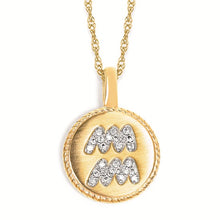 Load image into Gallery viewer, Aquarius Diamond Pendant