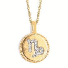 Load image into Gallery viewer, Capricorn Diamond Pendant