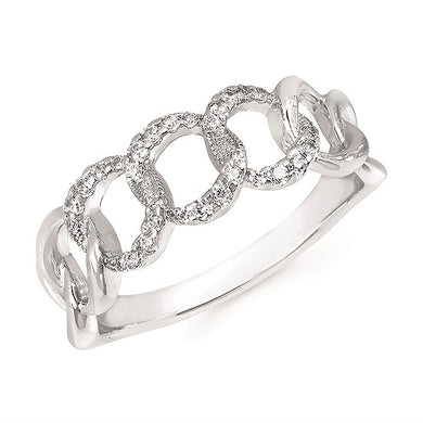 Linked Diamond Ring