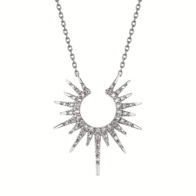 Sterling Sun Necklace