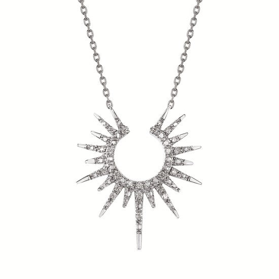 Sterling Sun Necklace