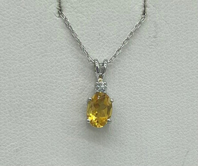 Citrine Oval Pendant