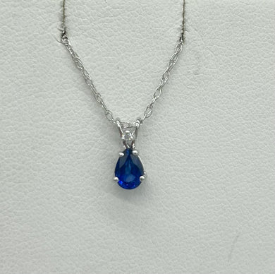 Pear Sapphire Necklace