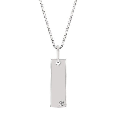 Rectangle Diamond Necklace