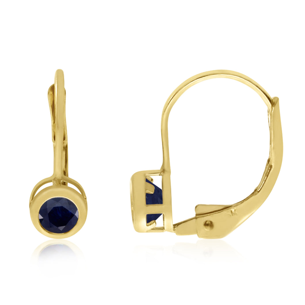 Sapphire Lever Earrings