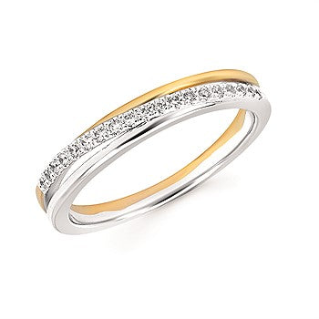 Two Tone Diamond Fashion Ring