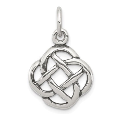 Sterling Silver Antiqued Celtic Knot Charm