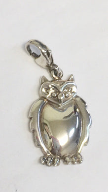 Sterling Silver Owl Charm