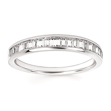 Channel Set Wedding Band