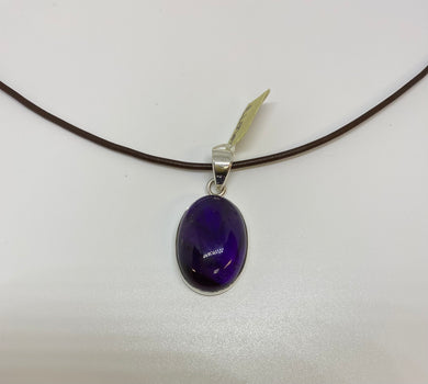 Oval Amethyst Pendant