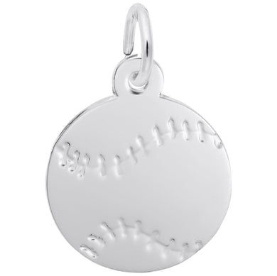 Sterling Silver Baseball Charm