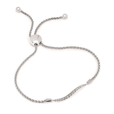 Wave Diamond Bolo Bracelet