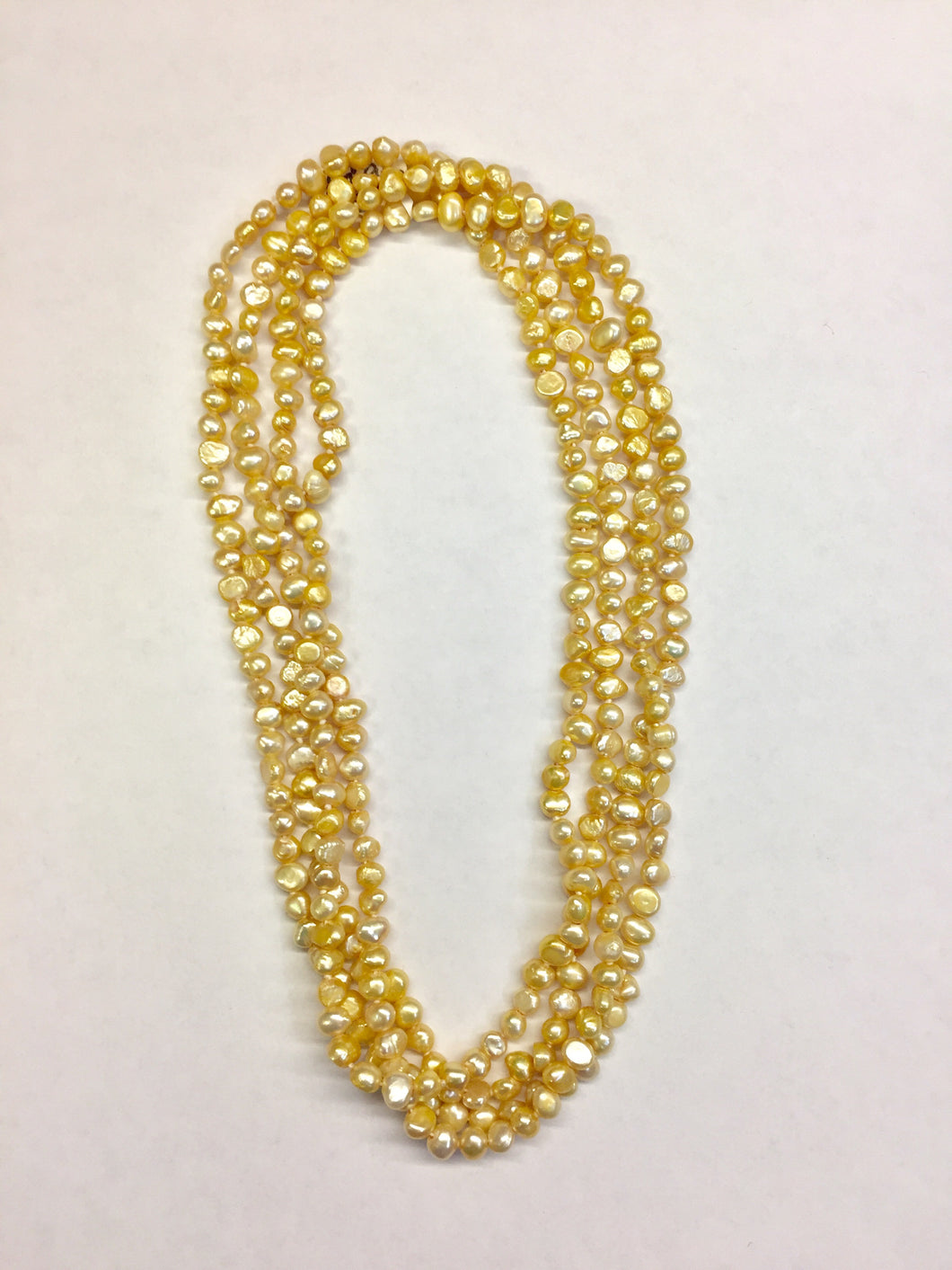 Yellow Dyed Pearl Strand