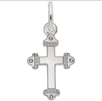 Sterling Silver Medieval Cross Charm