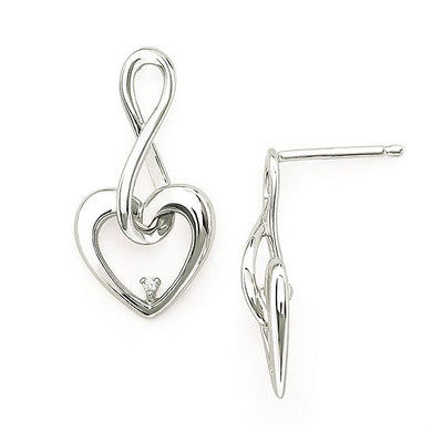 Infinity Heart Earrings