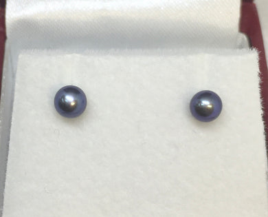 Purple Pearl Studs