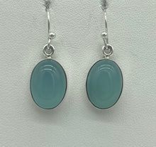 Load image into Gallery viewer, Chalcedony Oval Earrings