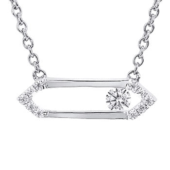 Sliding Diamond Pendant