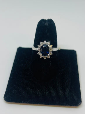 Sapphire & Diamond Ring