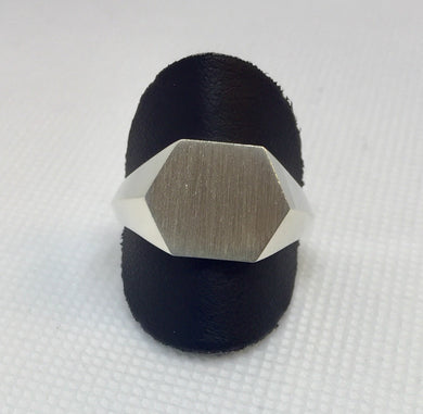 Man’s Hexagon Signet Ring