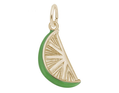 Lime Wedge Charm