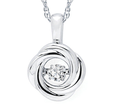 Knot Dancing Diamond Pendant