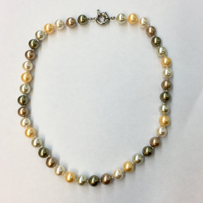 Multi Colored Pearl Strand