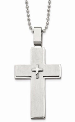 Men’s 3D Cross Necklace