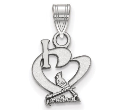 St. Louis Cardinals Heart Pendant